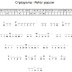 Criptograma para imprimir - Refrán popular