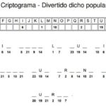 Criptograma para imprimir - Divertido dicho popular