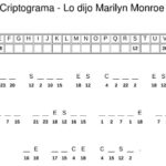Criptograma para imprimir - Lo dijo Marilyn Monroe