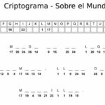 Criptograma para imprimir - Sobre el Mundo