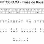 Criptograma para imprimir - Frase de Rousseau
