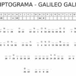 Criptograma para imprimir - Frase de Galileo Galilei