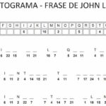 Criptograma para imprimir – Frase de John Lennon