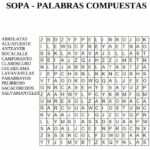 Sopa de letras para imprimir – Palabras Compuestas