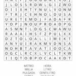 Sopa de letras para imprimir - Unidades de Medida Sopa de letras para imprimir - Unidades de Medida