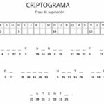 Criptograma para imprimir - Frase de superación