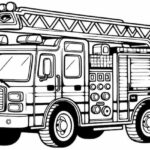 Dibujo para imprimir y colorear – Camión de bomberos.pdf