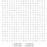 Sopa numérica para imprimir nº 89 Sopa numérica para imprimir 89