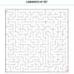 Laberinto para imprimir nº 107 Laberinto para imprimir 107