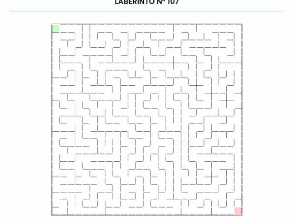Laberinto para imprimir 107