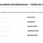 Pasatiempo de palabras desordenadas – Países de la Unión Europea Pasatiempo de palabras desordenadas – Países de la Unión Europea
