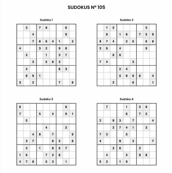 Sudokus para imprimir 105
