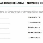 Pasatiempo de palabras desordenadas – Nombres de Fobias