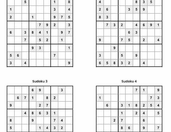 Sudokus para imprimir 109