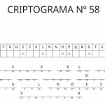 Criptograma para imprimir nº 58 Criptograma para imprimir 58