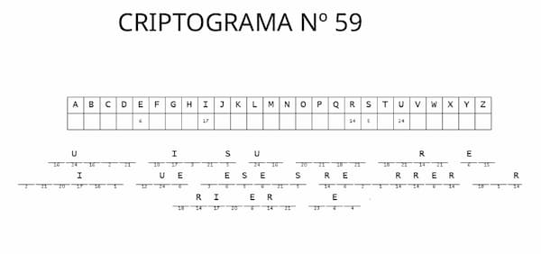 Criptograma para imprimir 59