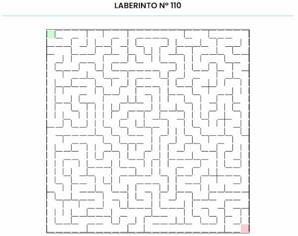 Laberinto para imprimir 110