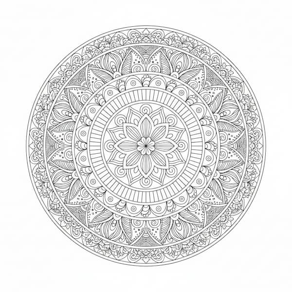 Mandala para imprimir 87