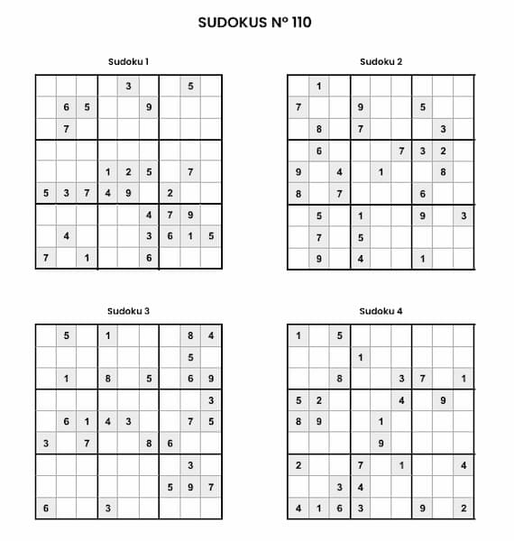 Sudokus para imprimir 110